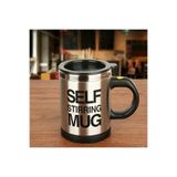 ÇILGIN Kendi Kendini Karıştıran Mikser Kupa Termos Bardak; Self Stirring Mug - Siyah
