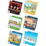 Çılgın Zeka 6’llı Puzzle Seti 3-7 Yaş Puzzle Set 40 Parça Mini Puzzle