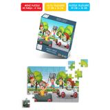 Çılgın Zeka Araba Yarışı Mini Puzzle 40 Parça 3-7 Yaş Çocuk Puzzle Yapboz