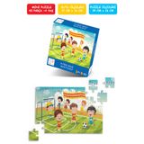Çılgın Zeka Futbol Maçı Mini Puzzle 40 Parça 3 4 yaş çocuk puzzle ve yapboz 5 - 6 yaş çocuk puzzle ve yapboz
