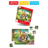 Çılgın Zeka Hayvanlar Partisi Mini Puzzle 40 Parça 3-7 Yaş Çocuk Puzzle Yapboz