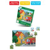 Çılgın Zeka İtfaiyeci Çocuk Mini Puzzle 40 Parça 3-7 Yaş Çocuk Puzzle Yapboz