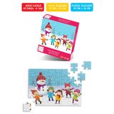 Çılgın Zeka Kar Eğlencesi Mini Puzzle 40 Parça 3-7 Yaş Çocuk Puzzle Yapboz