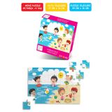Çılgın Zeka Kumdan Kale Mini Puzzle 40 Parça 3-7 Yaş Çocuk Puzzle Yapboz