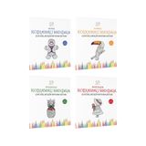 Çılgın Zeka Mandala Boyama Kitabı Çocuklar İçin Kodlamalı Set Dikkat Seti