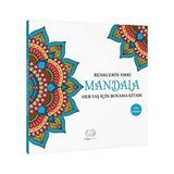 Çılgın Zeka Renklerin Sırrı Mandala Boyama Kitabı Yetişkinler İçin Eğlenceli Renkli Aktivite