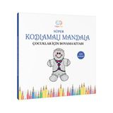 Çılgın Zeka Süper Kodlamalı Mandala Çocuklar İçin Boyama Kitabı 30 Yaprak 60 Sayfa Eğlenceli