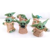 Çılgıntrend 6 lı Star Wars 3D Baby Yoda Mini Figür Seti Oyuncak 6cm 2679