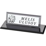 Çılgıntrend Allah Yazılı Kişiye Özel Kristal Masa Isimliği