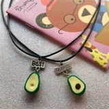 Çılgıntrend Best Friends Avokado Çift Kolye