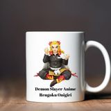 Çılgıntrend Demon Slayer Anime Rengoku Onigiri Tasarımlı kupa Bardak