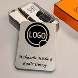 Çılgıntrend Firmaya Özel Logo Baskılı Dolma Kalem Mürekkep Seti - Metal Kutulu Kurumsal Şirket Hediyesi - 0 - Siyah - standart - kişiye özel
