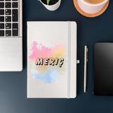 Çılgıntrend Isme Özel Sulu Boya Efektli Defter - Beyaz - 23 x 13 - not defteri