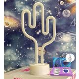 Çılgıntrend Kaktüs Neon Lamba İstiridye İçinde İnci Kolye Hediye Seti