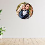 Çılgıntrend Kişiye Özel Fotoğraflı Cam Duvar Saati – Sevgililere Özel Hediye