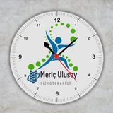 Çılgıntrend Kişiye Özel İsimli Fizyoterapist Metal Duvar Saati - FTR Klinik Hediyesi