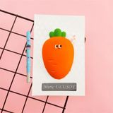 Çılgıntrend Kişiye Özel Sevimli Havuç Squishy Defter Kokulu Kalem Jel Kalem