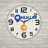 Çılgıntrend Kişiye Özel Turizm Acentesi Logolu Metal Duvar Saati - 29 cm Ofis Dekoru