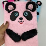 çılgıntrend Peluş Çizgili Sevimli Panda Tasarımlı Defter