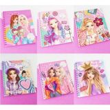 Çılgıntrend Pop Girl Moda Tasarım ve Çıkartmalı Boyama Kitabı - Çocuklar Için Eğlenceli Aktivite - Çok Renkli