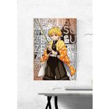 çılgıntrend Zenitsu Agatsuma Kimetsu No Yaiba ( Demon Slayer) Poster-Çerçevesiz
