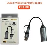 Çilingiroğluavm Hi-Link MEX010 USB 2.0 Video Yakalayıcı (Capture) Konnektör - Siyah