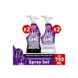 Cillit Bang Dezenfektan Sprey Set Banyo ve Mutfak Temizleyici 4 x 750 ml