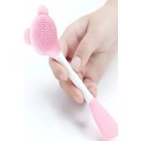 Cilt Bakım Fırçası ve Maske Spatulası, Silikon Uçlu İkİ Yönlü Cilt Bakım ve Maske Sürme Uygulama Fırça Spatula Set