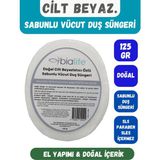 Cilt Beyazlatıcı Özlü Doğal El Yapımı Sabunlu Vücut Duş Süngeri - Bialife