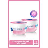Cilt Tonu Eşitleyici Yüz Kremi 100ml, SPF15 Güneş Koruyucu, Nemlendirici, Leke Karşıtı, X2 Adet