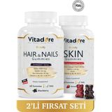 Cilt ve Saç Tırnak Vitamini - Skin Gummy ve Hair & Nails Gummy - 2'li Avantajlı Paket