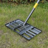 Çim Tesviye Tırmığı, 6FT Ergonomik Saplı Çimler için 17"x10" Çim Düzleştirici Aracı, Çimler için Ağır Hizmet Tesviye Tırmıkları, Yard Bahçe Golf Sahası, Kolay Seviyeli Toprak Kum Kir Yüzeyleri…