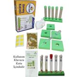 Çimlenme Deney Seti 1 Paket Kontrollü Çimlenme Deney Seti 5 Adet Deney Tüpü Tıpa Deney Tüp Standı Tohum