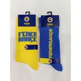 Çimpa Fenerbahçe Lisanslı Taraftar Soket Çorap - 41 - 44 - Sarı - Lacivert - Beyaz