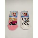 Çimpa Frozen 14453 Lisanslı Kız Çocuk Patik Çorap 2'li - 19 - 22 - Renkli