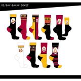Çimpa Galatasaray 3'lü Yetişkin Orta Konç Çorap Karışık - 38 - 40 - 02-Sarı