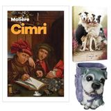 Cimri - Moliere ve Dekoratif Köpek Kalemlik - Neşeli Dostlar Planlama Defteri