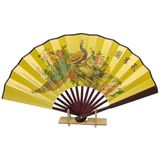 Çin Bambu Keten Kumaş Yelpaze CD Orta Çanta Boy No.15
