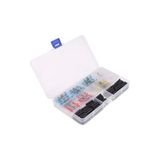 Cin Çin MKR-SET250K ,250-ADET Kutulu Ek-Muf Siyah Daralan Makaron Set