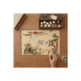 Çin Desenleri - Nostaljik Kolaj Tasarımı 240 Parça Ahşap Puzzle Ahşap Kutuda MPY10022