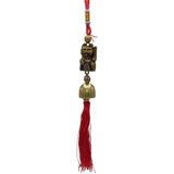 Çin Feng Shui Şans Ve Bereket Metal Çan Maneki Neko 30 Cm