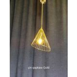 ÇİN ŞAPKASI GOLD SARKIT ARMATÜR