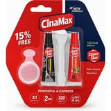 Cina Max Cinamax Çift Bileşenli Epoksi Yapıştırıcı 16 gr Metal Plastik Ahşap Cam 4 Dakika Kurur Güçlü Hız