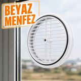 Cina Max Doğalgaz Menfezi Beyaz | Kalorifer ve Kombi Havalandırma Menfezi | Plastik Havalandırma Izgarası
