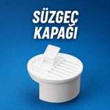 Cina Max Izgaralı Gider Kapağı Yer Süzgeci Banyo Mutfak Balkon Duş Gideri Süzgeç Kapağı