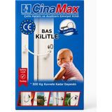 Cina Max Titan Çelik Halatlı Pvc Kapı Pencere Emniyet Çocuk Güvenlik Kilidi Anahtarlı 1 Adet