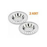 CinaMax 2 Adet Paslanmaz Çelik Lavabo Süzgeci Evye Gider Süzgeci Mutfak Lavabo Gider Filtresi Tıkanma Önleyici