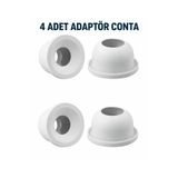 CinaMax 4 Adet Adaptör Conta Lavabo Sifon Gider Bağlantı Contası 50'lik Pimaş PVC Sızdırmazlık Koku Önleyici