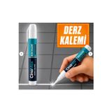 Cinamax Beyaz Derz Kalemi Suya Dayanıklı Derz Boyama Kalemi Fayans Banyo Mutfak Seramik Yenileyici