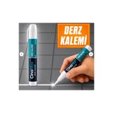 Cinamax Beyaz Derz Kalemi Suya Dayanıklı Derz Boyama Kalemi Fayans Banyo Mutfak Seramik Yenileyici